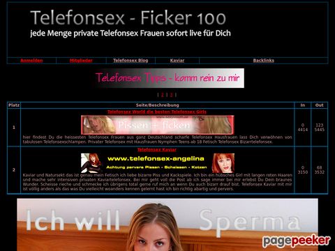 Telefonsex Topliste